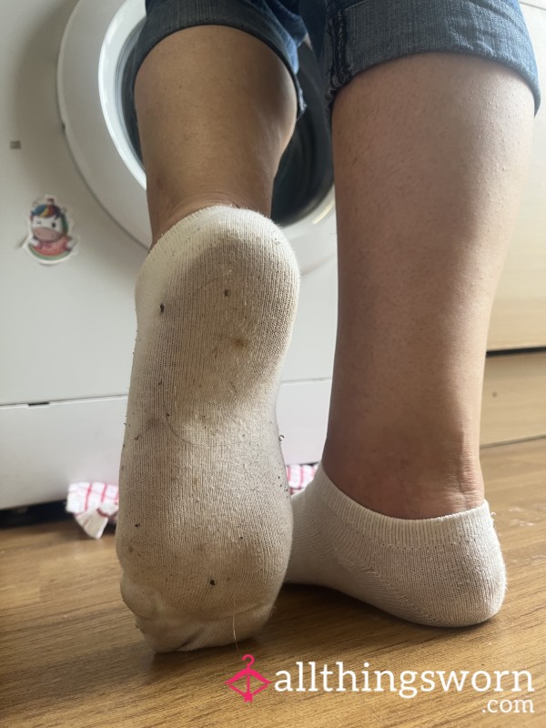 Milf Sweaty Dirty White Trainer Socks
