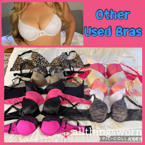 MILF Used Bras - Push Up, Smooth, Lace, S**y