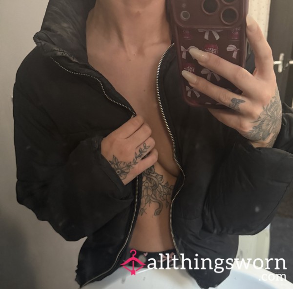 MILFS DIRTY STAINED PUFFER JACKET Stinks