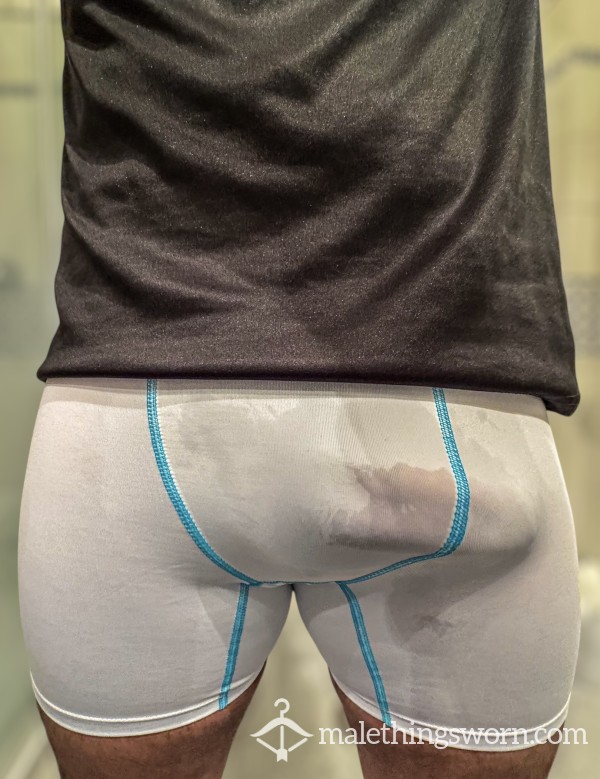 MILITARY DUDE WHITE COMPRESSION UNDERWEAR USED