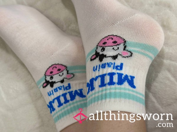 🐮Milk White Socks🐮
