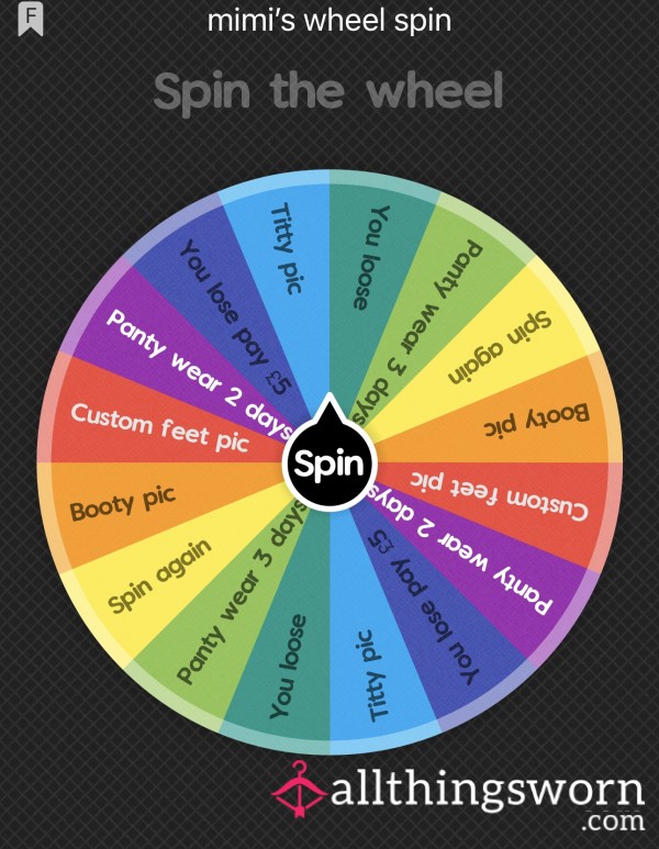 Mimi’s Wheel Spin🩷💙💚