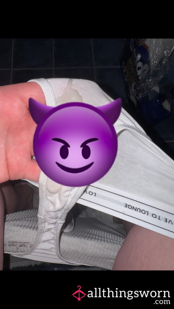 Mine And Daddy’s C*m Filled Panties😈
