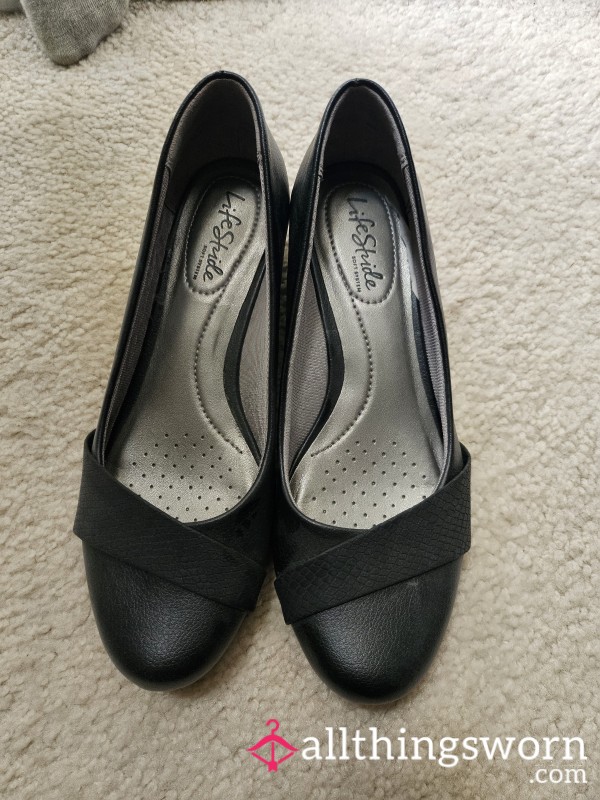 Mini Wedge Work Shoes