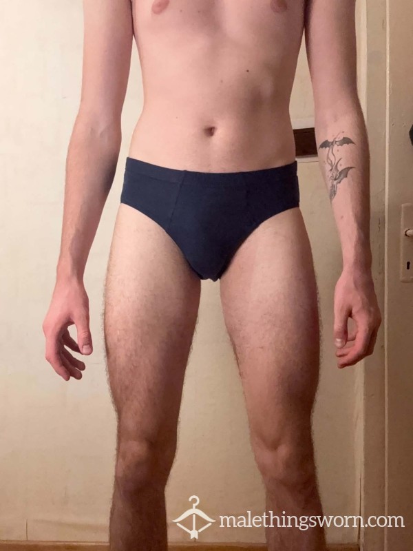 🩲 Minimalist Navy Blue Briefs – Snug, Sporty & Loaded With Masculine Musk 🔥