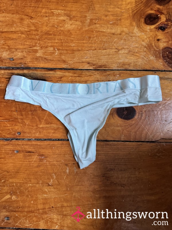 Mint Green Cotton 90’s VS Logo Thong