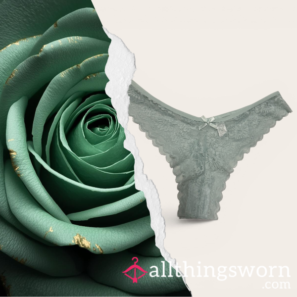 Minted Secrets ⋆ Well Worn Lace Panties ⋆ Cotton Gusset ⋆ 24 Hour Worn ⋆ Warm Natural Scent
