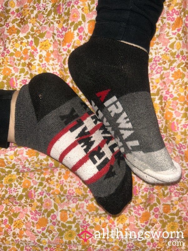 Mismatched Ankle Socks - Sweaty, Messy, Gets The Job Done!