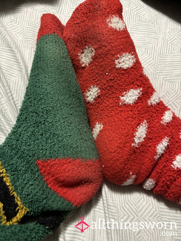 Mismatched Christmas Socks
