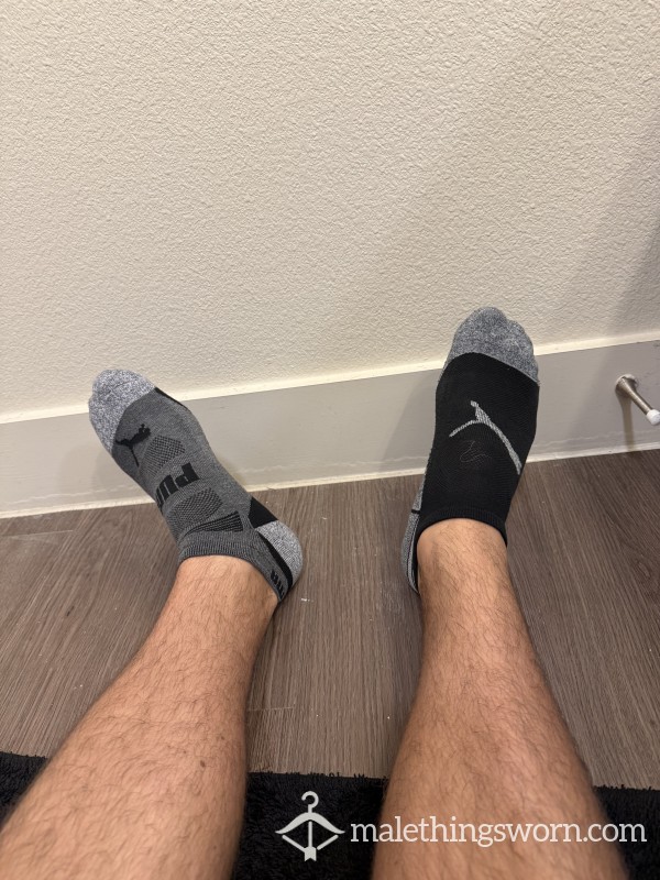Mismatched Puma Ankle Socks - Post Workout