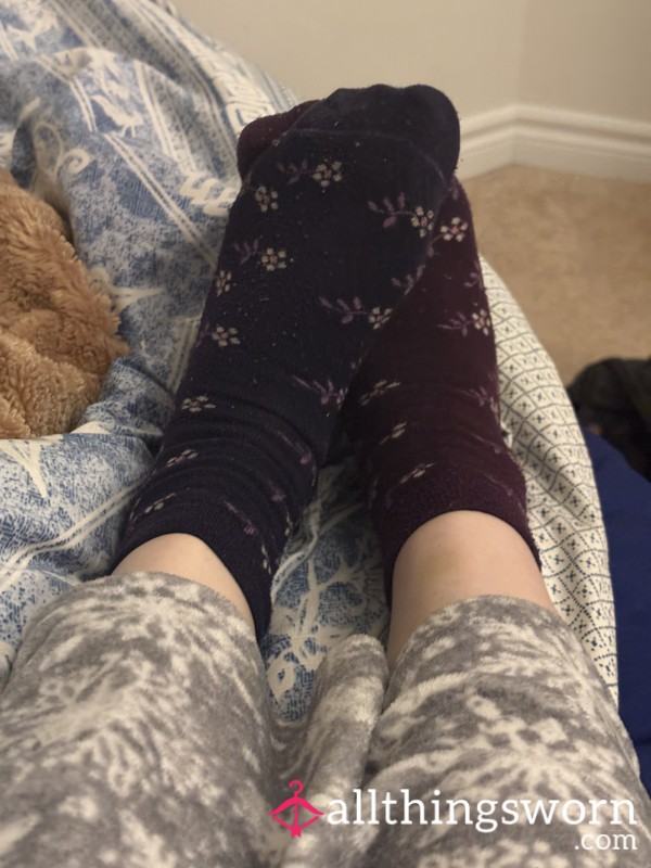 Mismatched Stinky Worn Socks