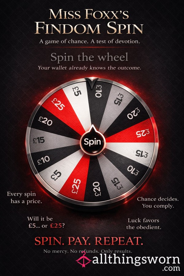 😈💸Miss Foxx's Spin The Wheel💸😈