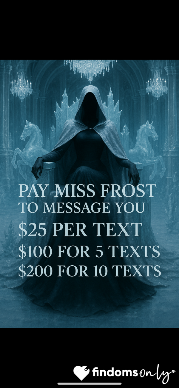 Miss Frost -faceless Voiceless Findomme