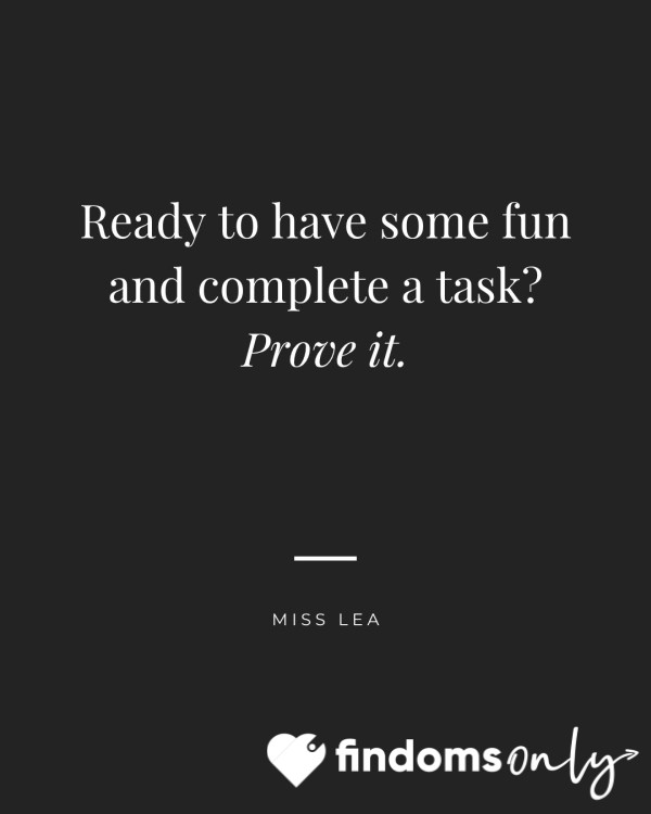 Miss Lea's Tasks