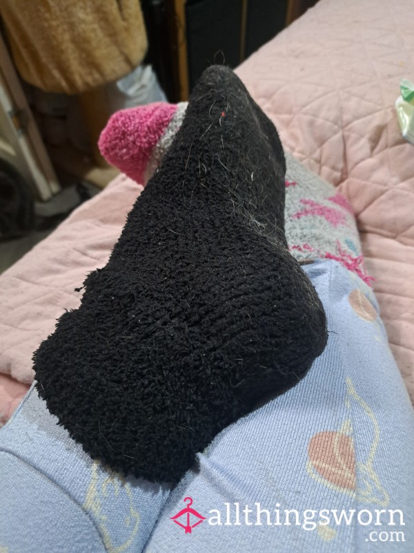 Miss Matched Worn Bed Socks