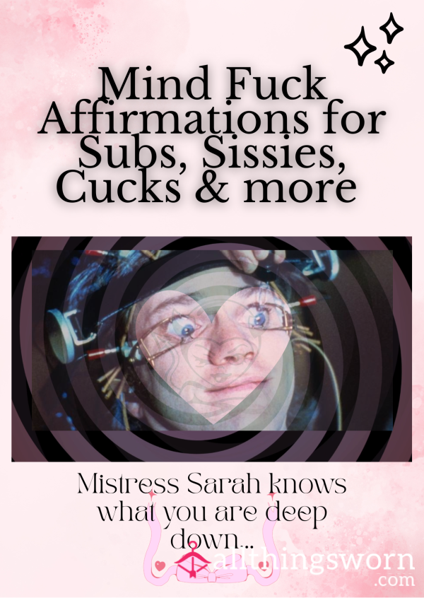 Miss Sarah's 'Mind F**k' Affirmation Audio Files 🤤🖤