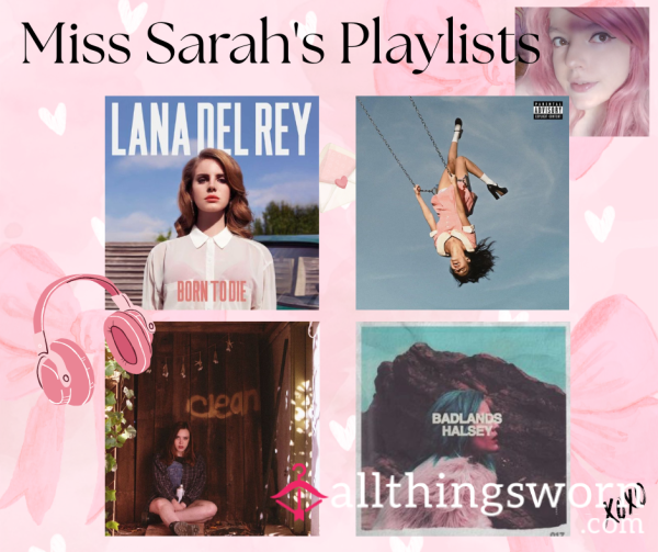 Miss Sarah's Music Playlists - Perfect For Sissies & Subs 🎧🎀
