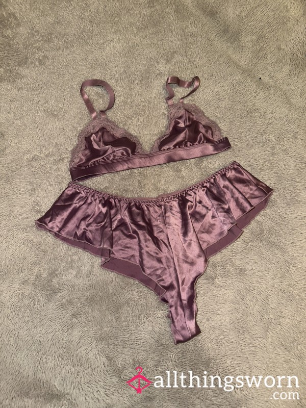Mistress Mollys S**y Soft Satin 2 Piece💜