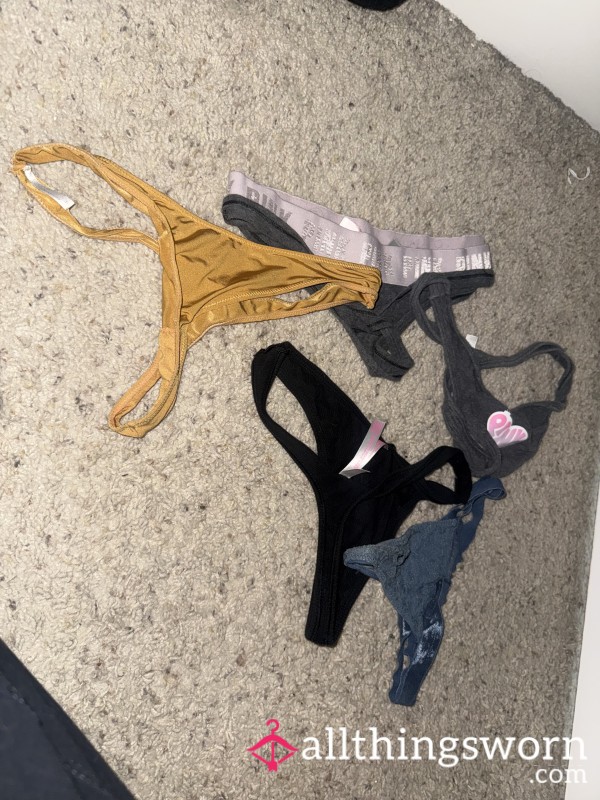 Mix And Match Used Thongs. Book Your Wears 😘