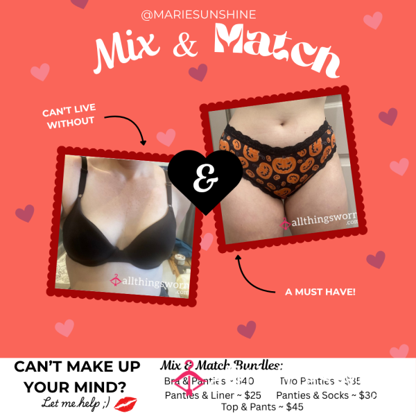 Mix & Match: Panties, Bras, & More