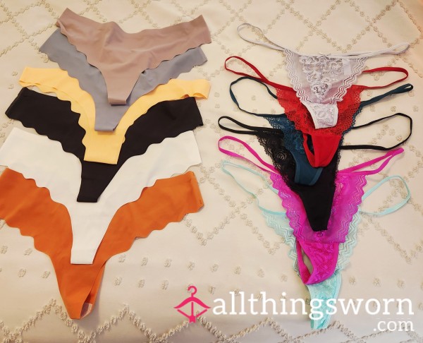 Mix & Match Thongs And Gstrings.