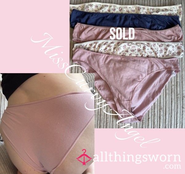 Mixed Colour Selection Of Cotton Brazilian Panties (postage Included)