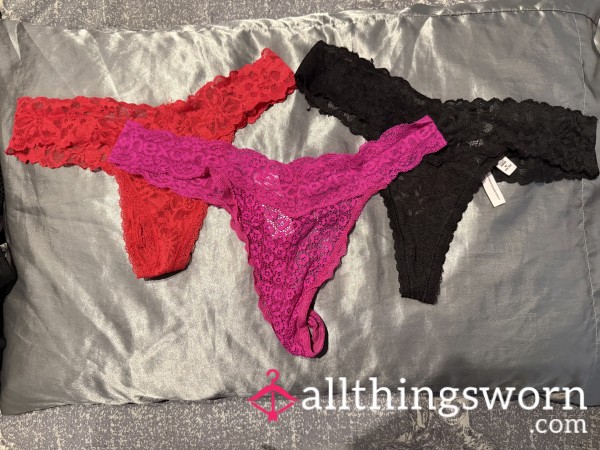 💕 Mixed Lace Thong Bundle 💕
