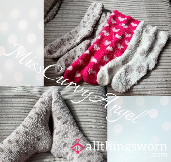 Mixed Selection Of Fluffy Thick Socks (postage Included)