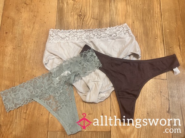 Mixed Thong And Full Back Set.