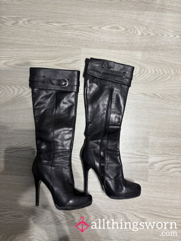 Moda En Pelle Black Leather Boots My Absolute Favourite Pair Of Shoes Worn Very Often