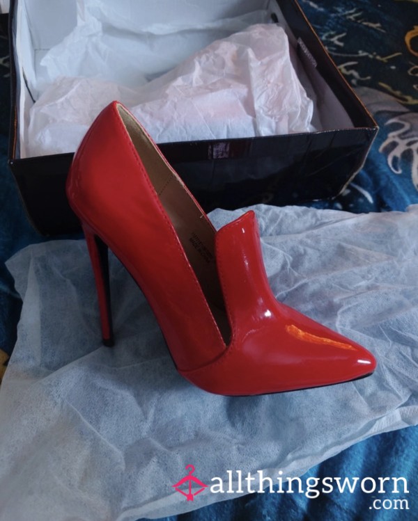 Mommy Nancy’s Heels! YES! She Is Letting Me Sell Her Patent Red Pumps! 👠