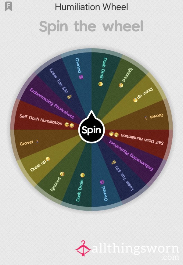 MommyNova’s Humiliation Wheel