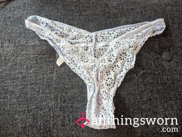 Mommy's Filthy Lace Thong - Worship Me, Boys!