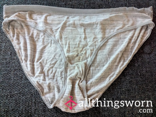 Mommy's Holey Striped Panties - Worship Me, Boys!