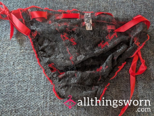 Mommy's Racy Lacy Tie Up Panty - Worship Me, Boys!