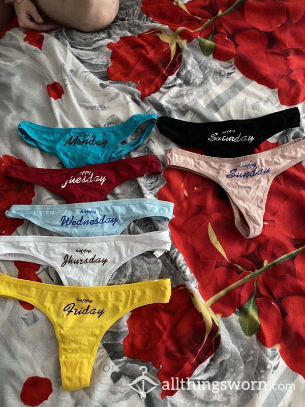 Monday - Sunday Thongs