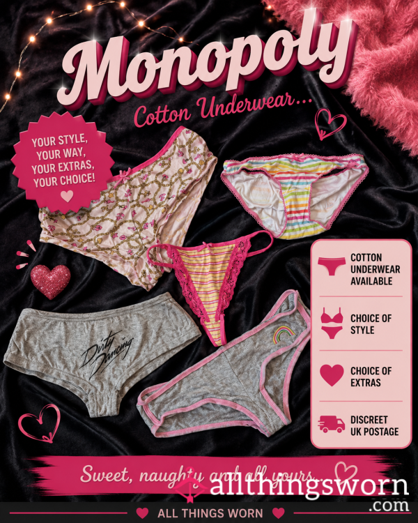 Monopoly - COTTON Shorts/briefs/panties/thongs