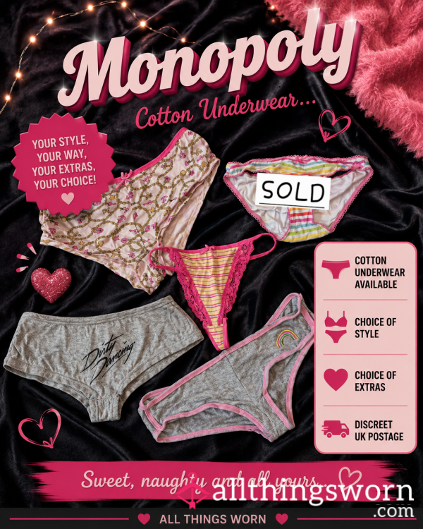 Monopoly - COTTON Shorts/briefs/panties/thongs