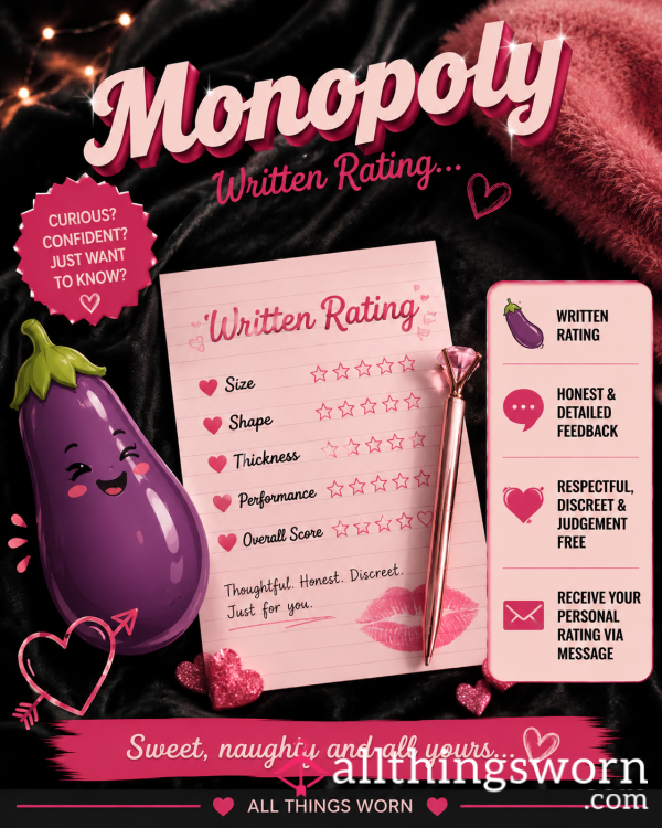 Monopoly Special - Written D*ck Rating