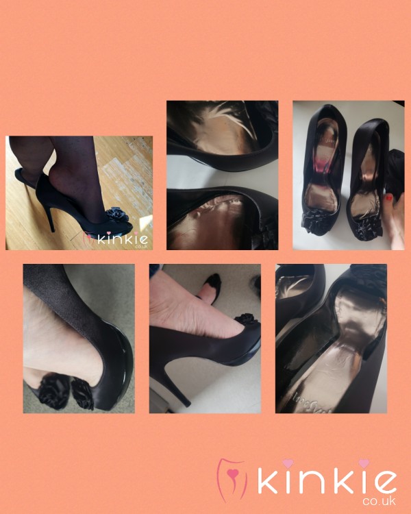 Black Satin Heels.....👅