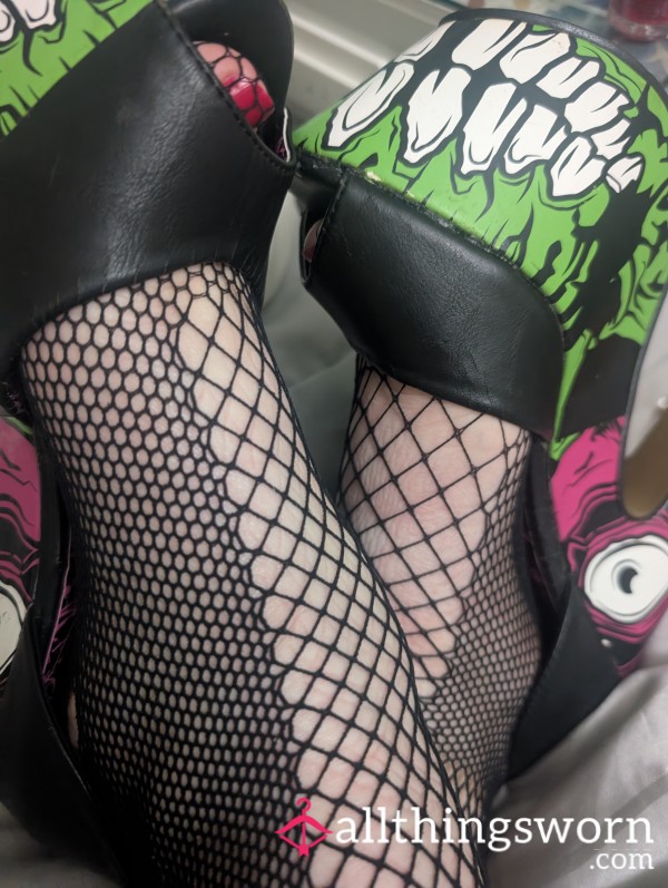 Monster Heels With Red Toes