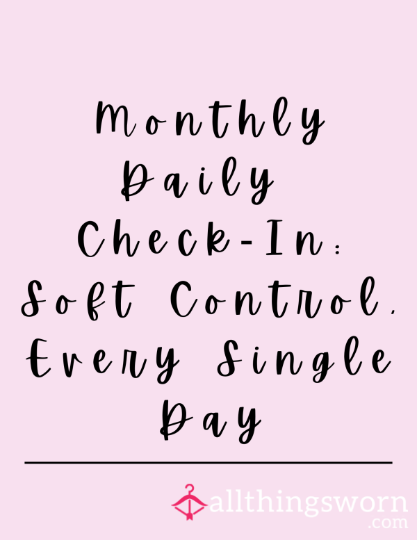 📆 1 Month Daily Check-In Package