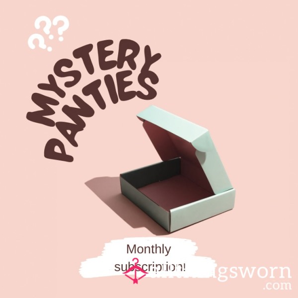 💌 Monthly Mystery Panty Subscription, 48hr Wear Panties.