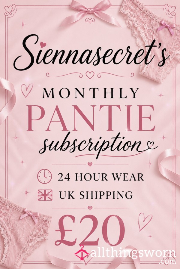 Monthly Pantie Subscription 💕