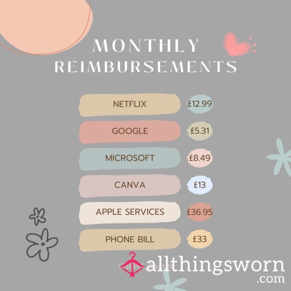 Monthly Reimbursements | Get Rewarded In Return!