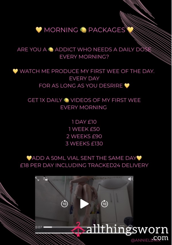 💛Morning 🍋 Packages💛