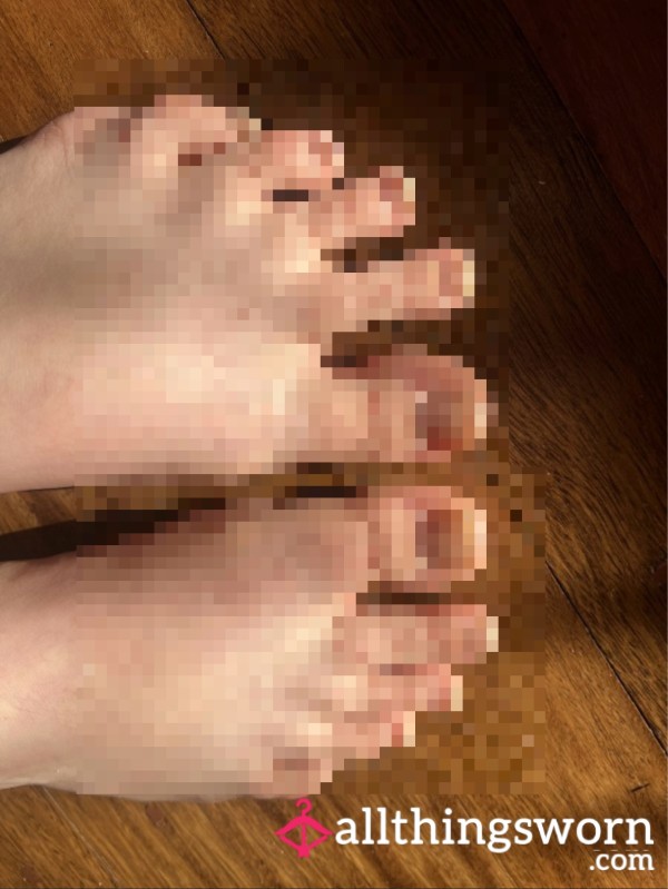 ✨ MORNING SUNSHINE- Goddess Solene’s Long Natural Toes & 3-Month Toenails ✨