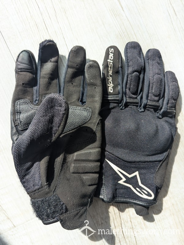 Motorcycle Summer Gloves Brand Alpinestars, Well And Often Worn