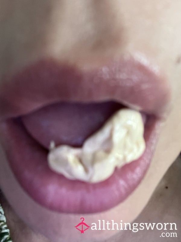 Mouth Chewing And Mouth Playing With Bubblegum And Mouth Sounds