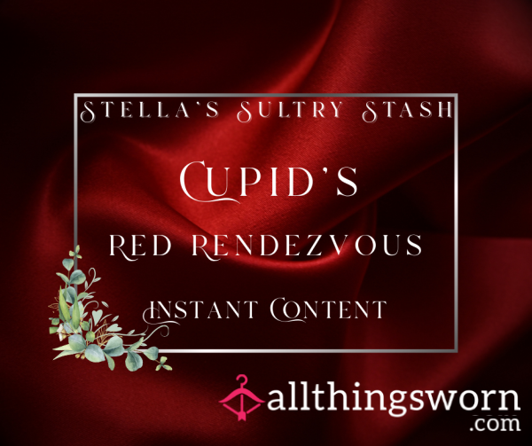 Cupid's Red Rendezvous (10 Red Lingerie Photos)- £8